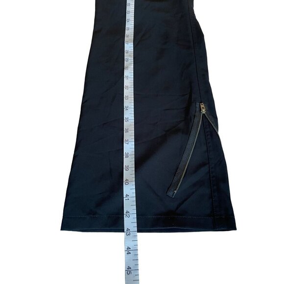 Womyn Black Pants Size 16 Polyester Spandex All About Zips  Made in USA NEW - Picture 9 of 11